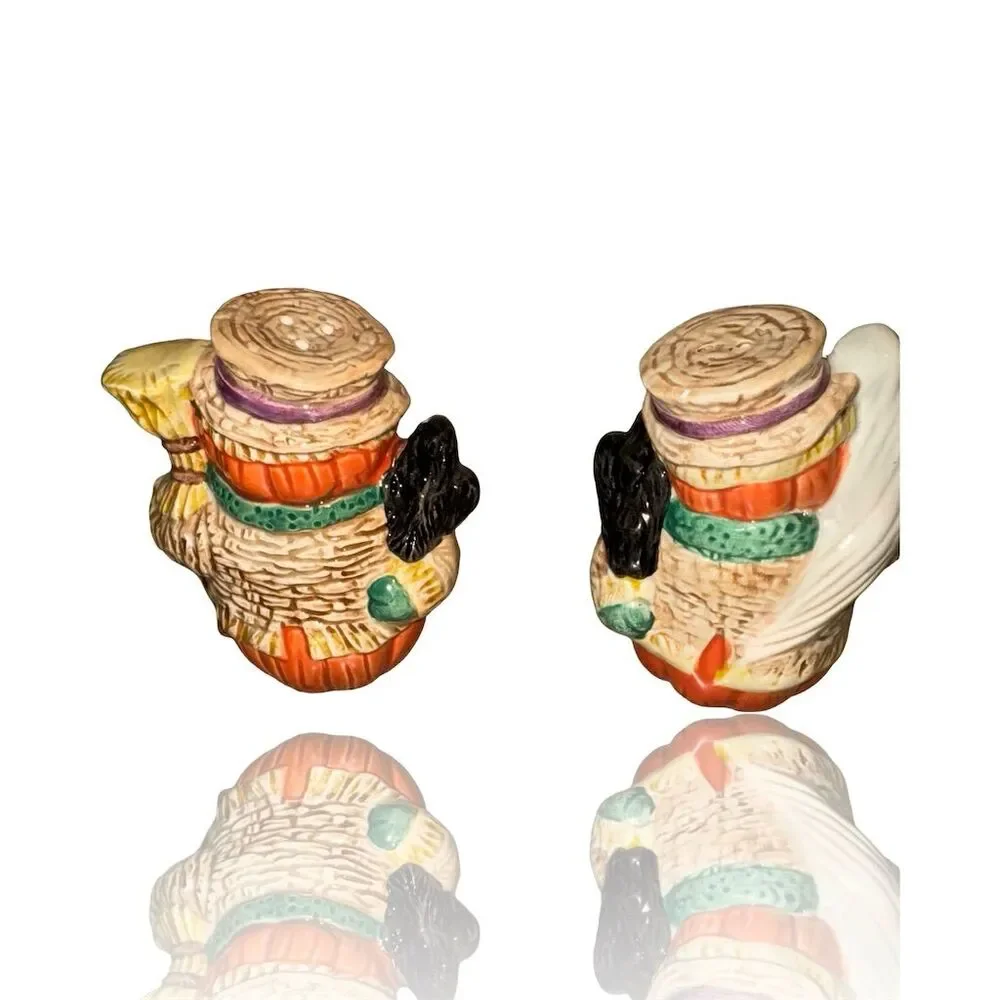 Halloween/ Fall Vintage Jack-o-Lantern Salt & Pepper Set Vintage Ceramics